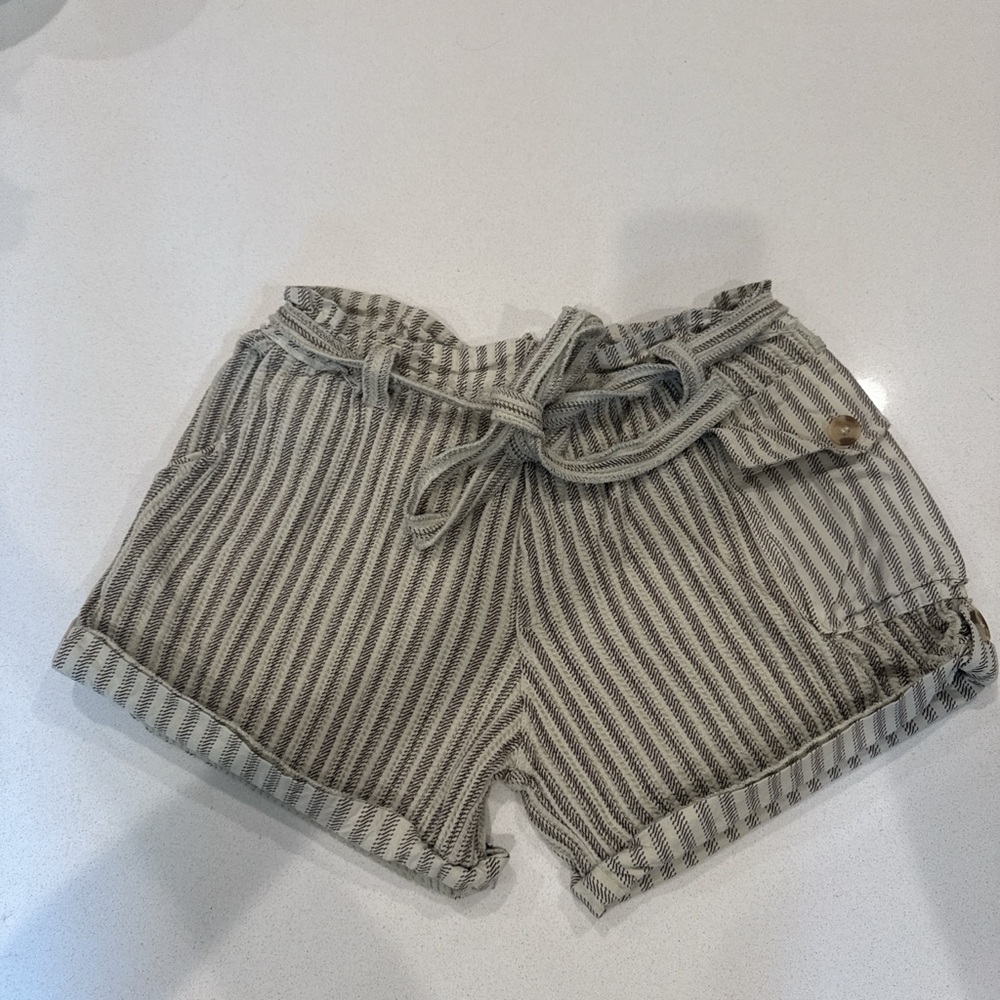 Free People One Harriet Striped Shorts